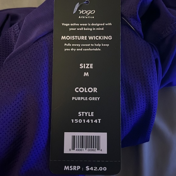 Vogo| Athletica Moisture Wicking Top - Picture 7 of 7